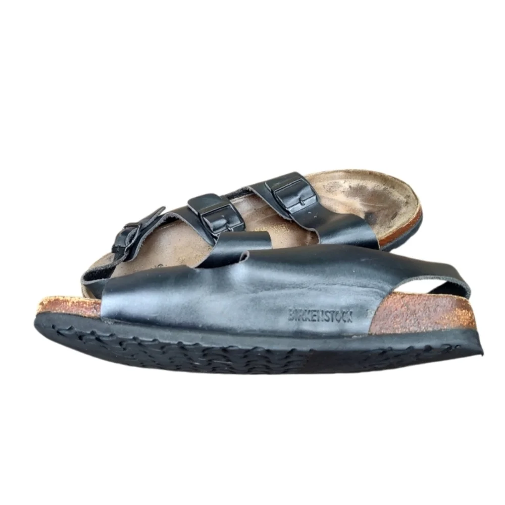 Birkenstock Black Leather Sandals